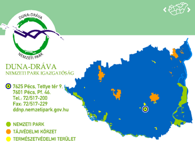 Duna–Dráva Nemzetti Park térkép