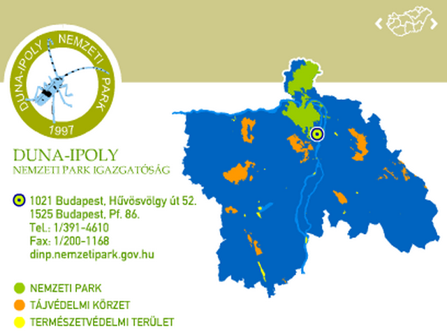 Duna–Ipoly Nemzetti Park térkép